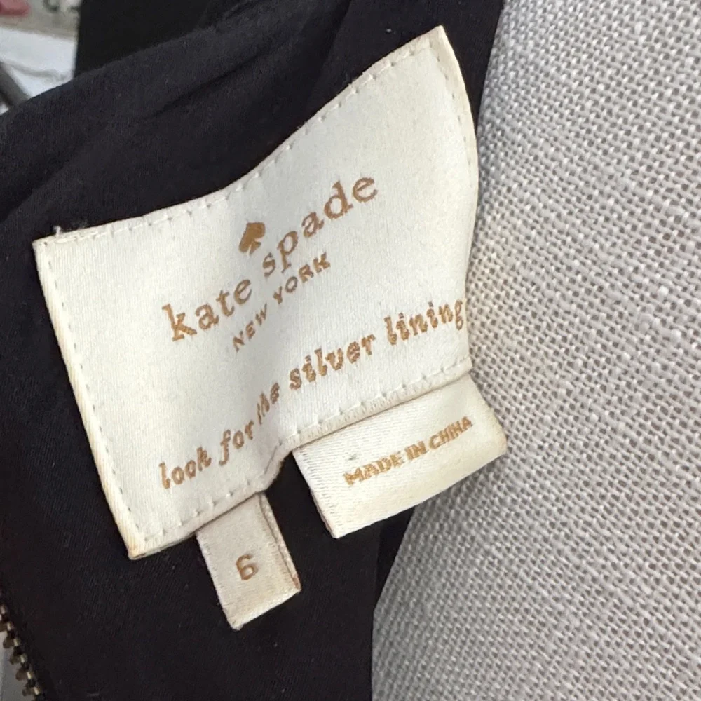 Kate Spade Elegant Black Mini Dress - Picture 4 of 4